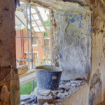 Fensterlaibung vor der Restaurierung
