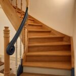 Bemusterung der Holztreppe