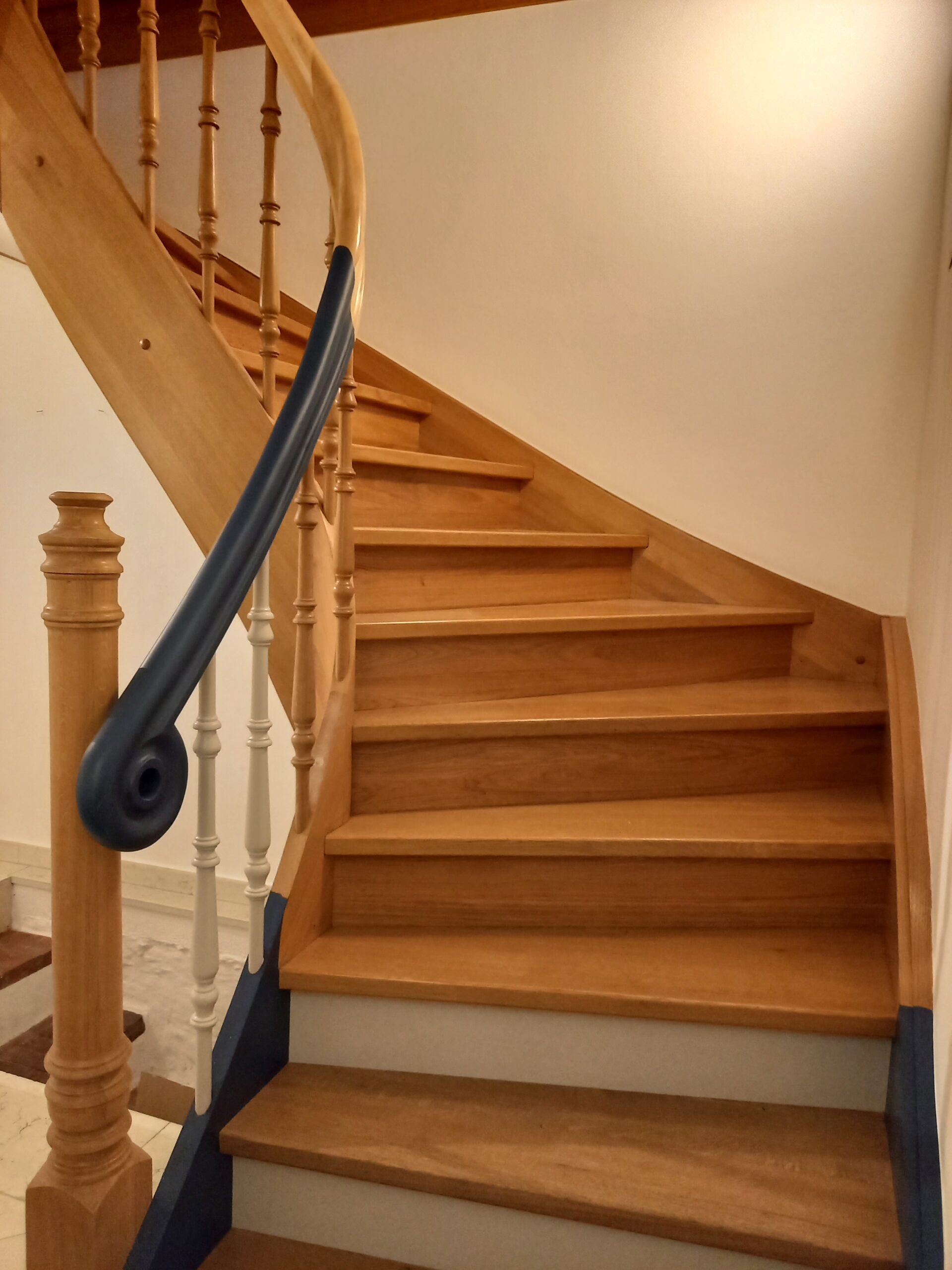 Bemusterung der Holztreppe